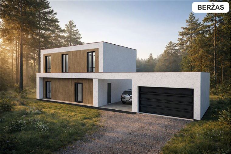 BERŽAS — dviejų aukštų namo projektas